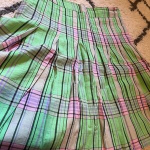 BP Plaid Green and Pink Women's Skirt